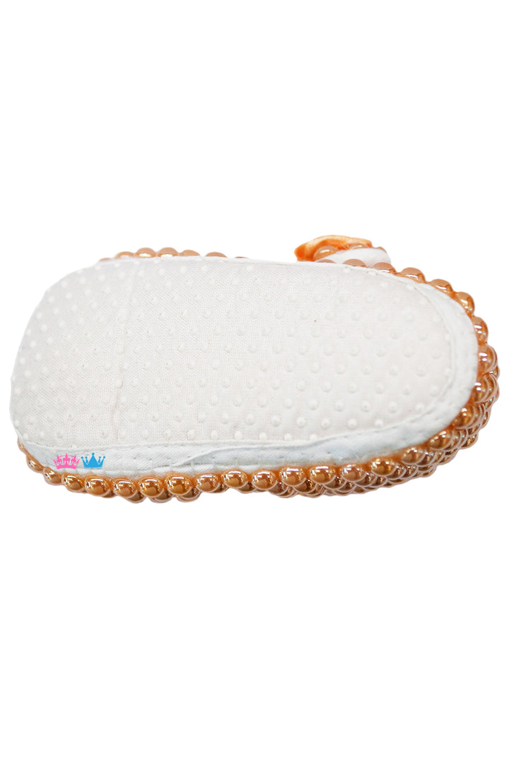 Peach Flower With Peach Base Shoes