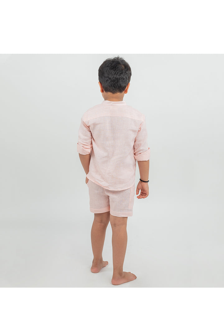 Light pink shirt with shorts