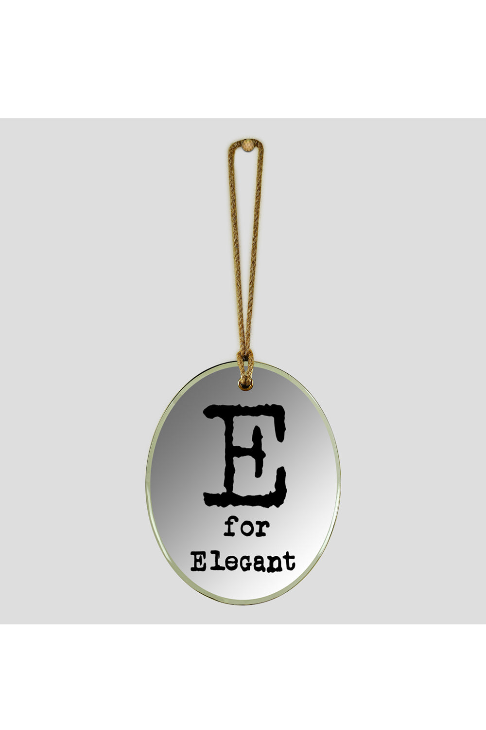 E For Elegant Oval Mirror Frame