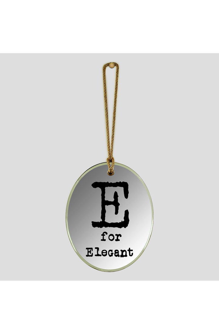 E For Elegant Oval Mirror Frame