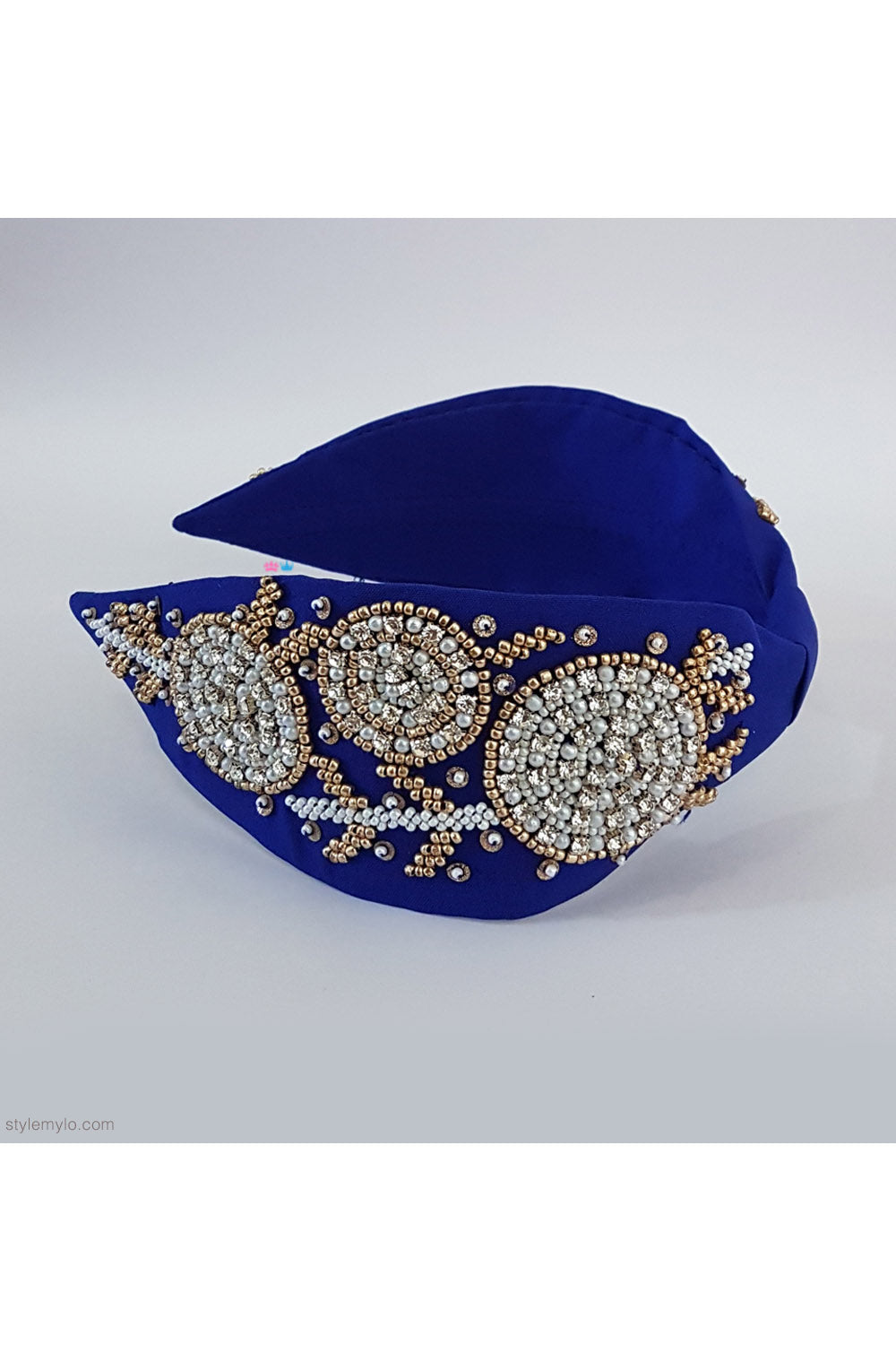 Blue snow on top hairband