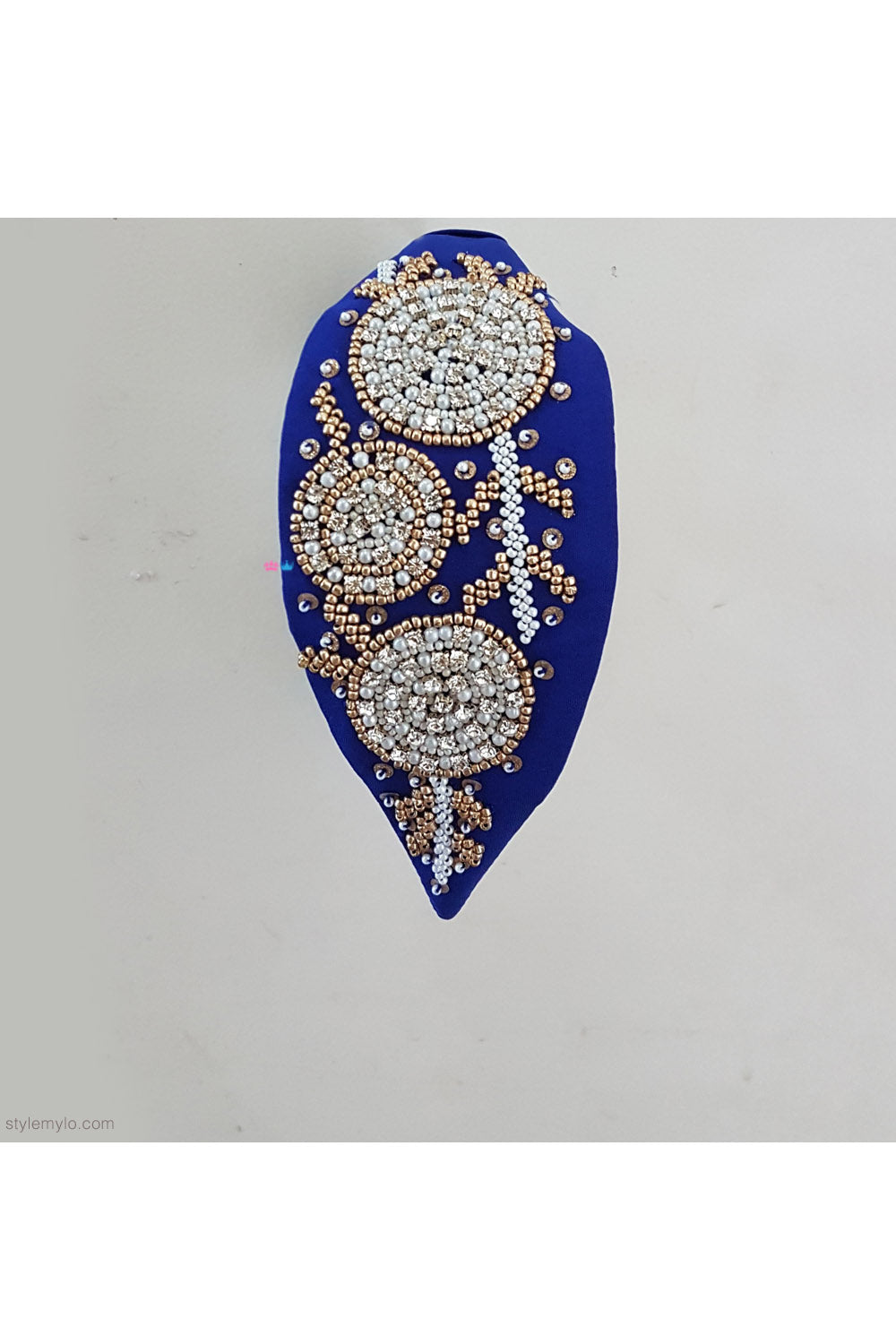 Blue snow on top hairband