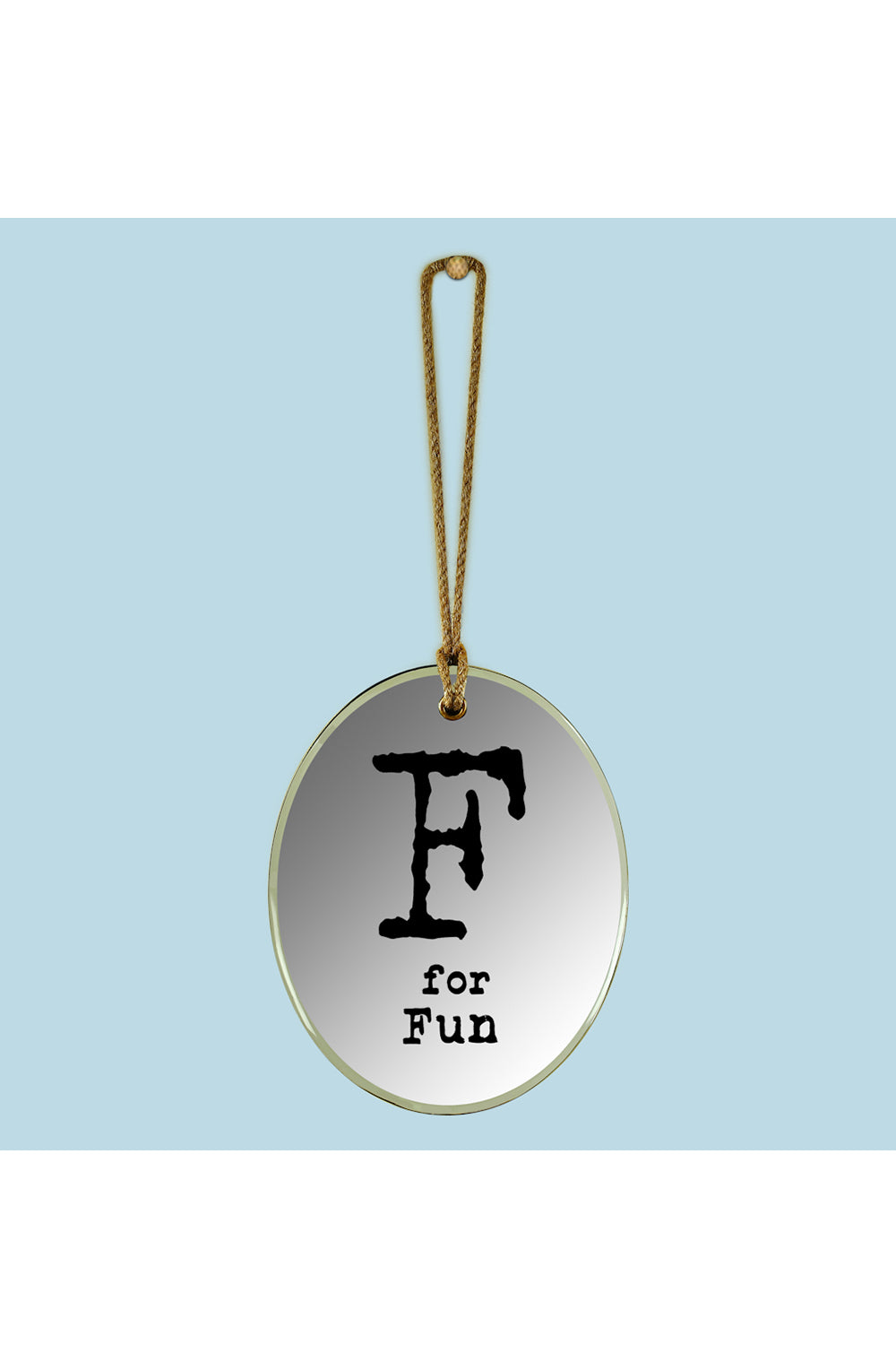 F For Fun Oval Mirror Frame