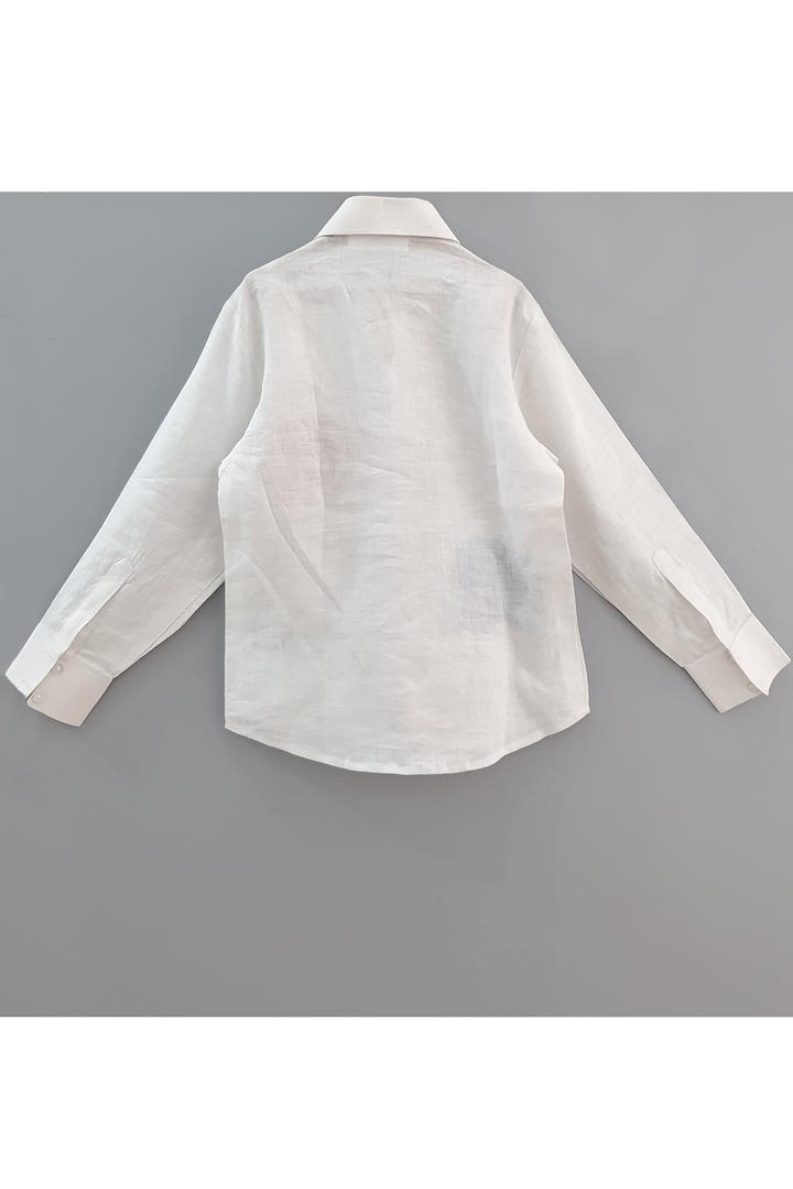 Hand painted marvel captain logo and mask white shirt