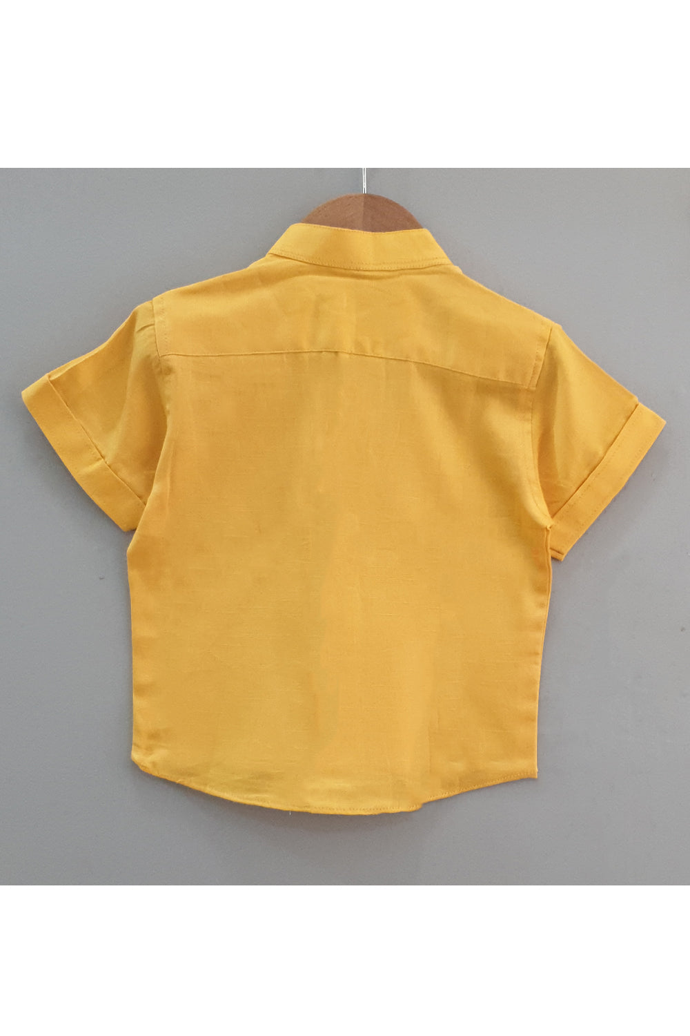 Yellow butter cotton shirt