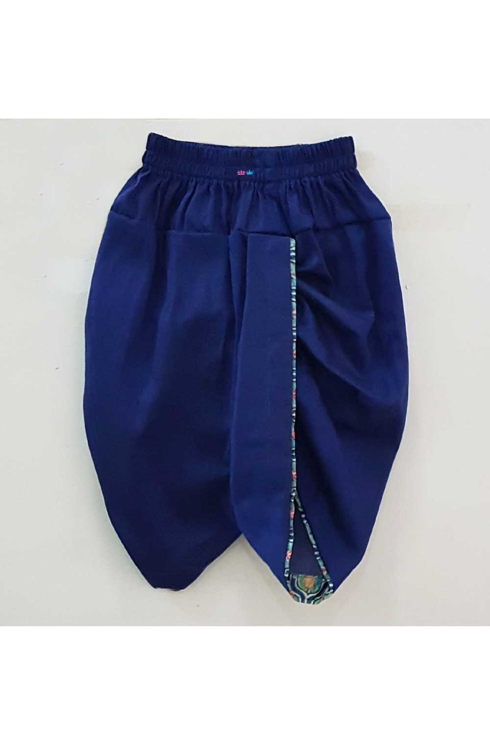 Blue pyara bhaiya embroidered kurta dhoti set