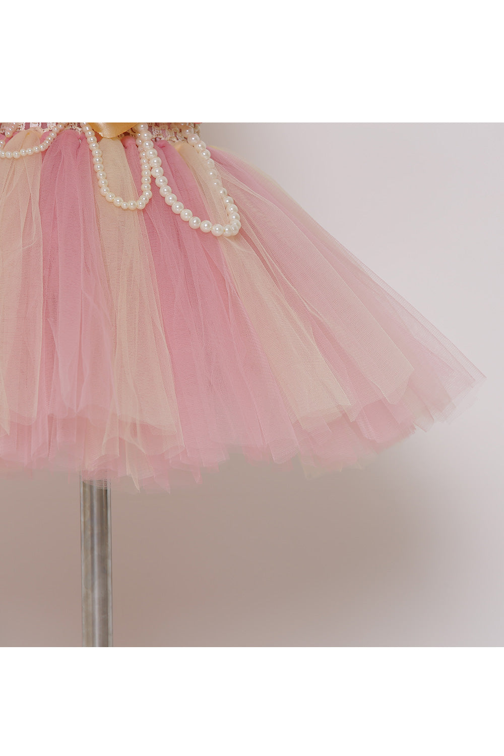 Blush pink knee length tutu dress
