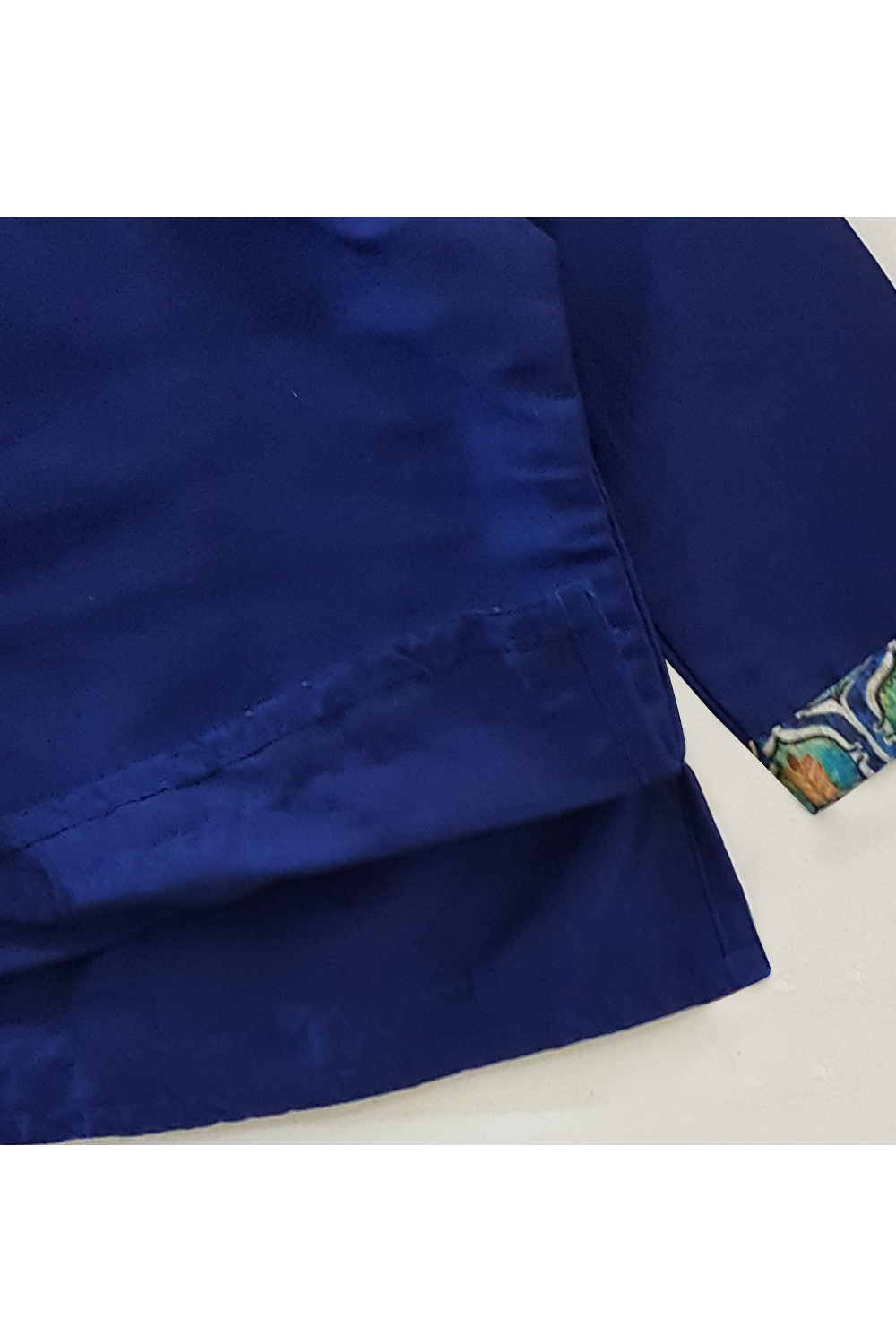 Blue pyara bhaiya embroidered kurta dhoti set