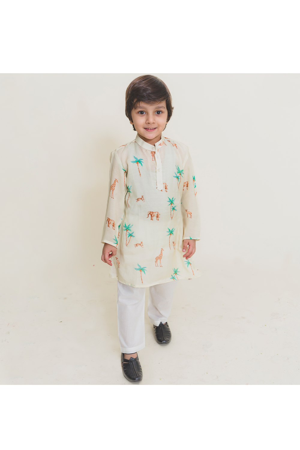 Animal printed kurta pant set