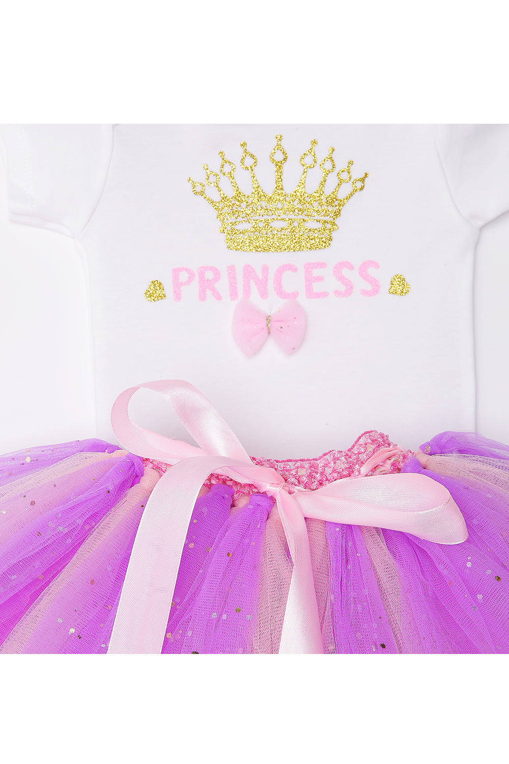 Princess bodysuit with tutu skirt and hairband