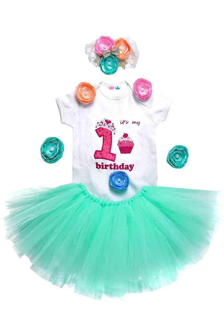 Mint Green Unicorn First Birthday Tutu Outfit