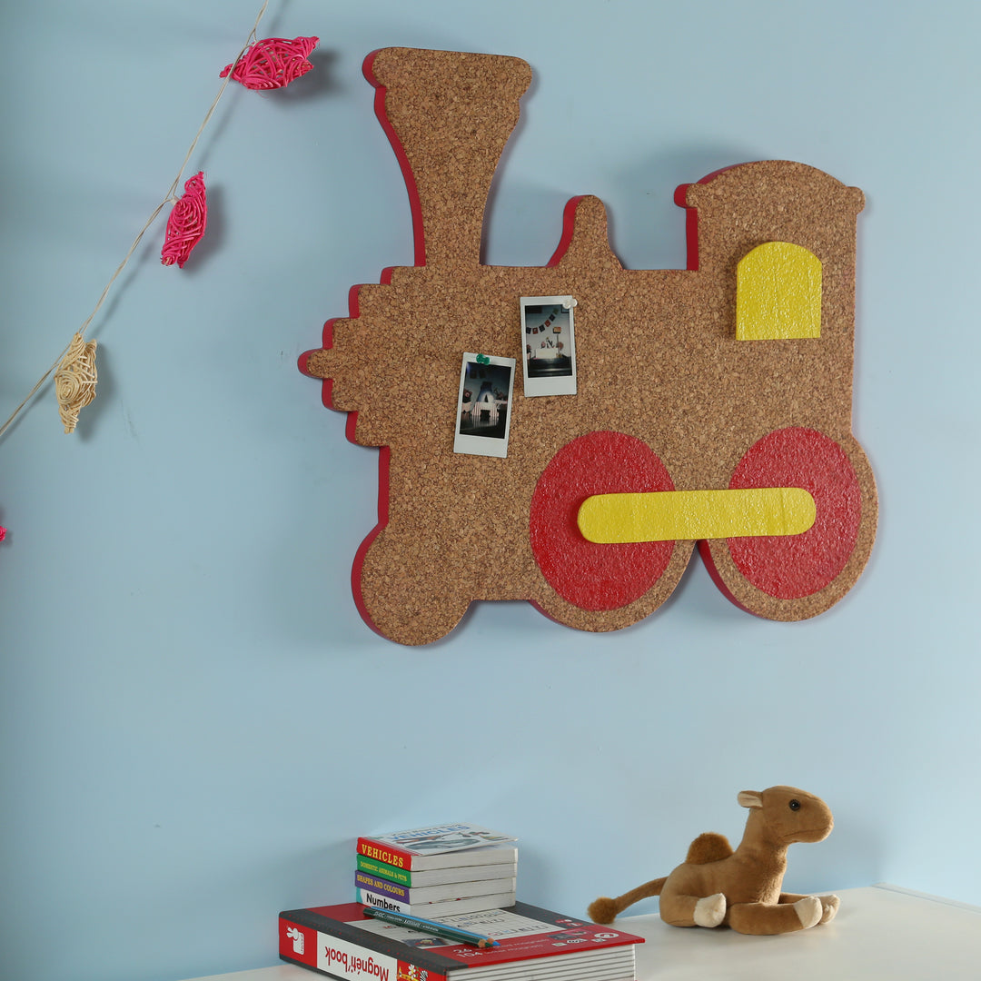 Toy train pinboard