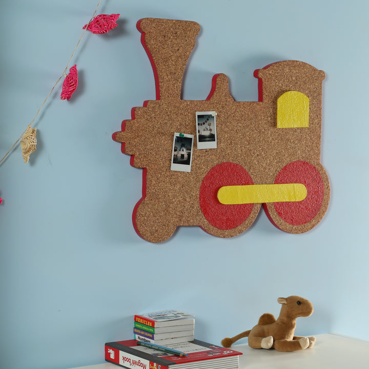 Toy train pinboard