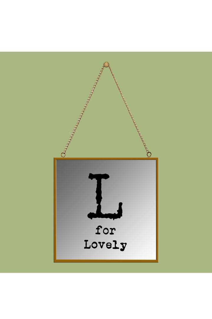 L For Lovely Square Mirror Frame