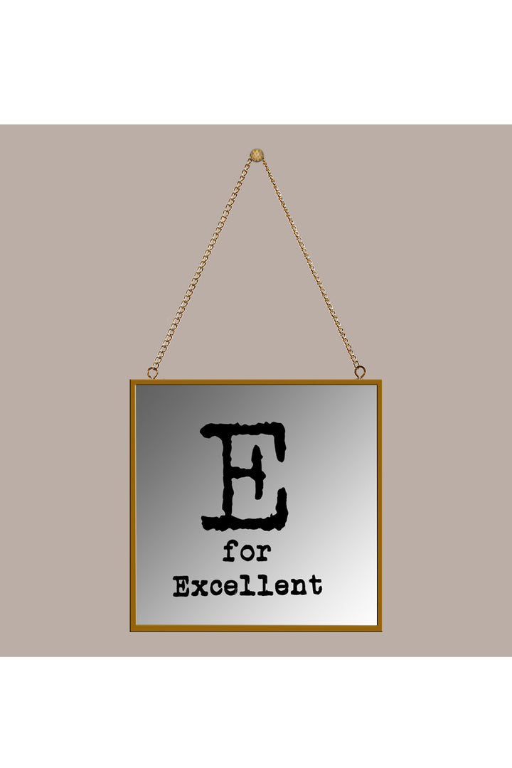 E For Excellent Square Mirror Frame