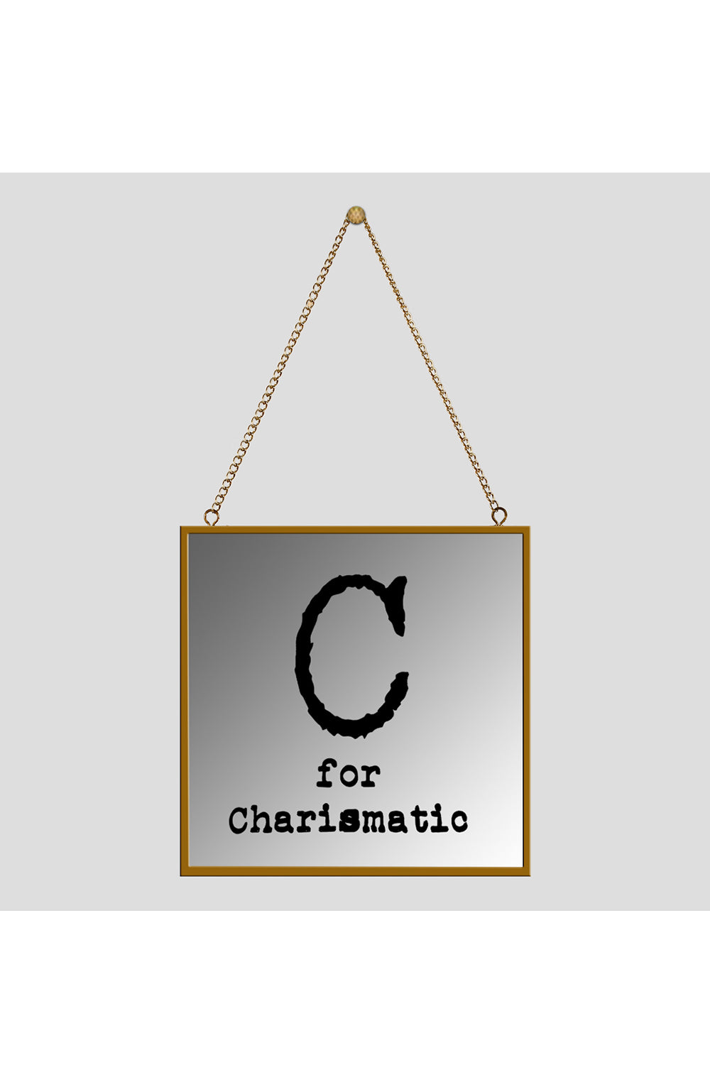 C For Charismatic Square Mirror Frame