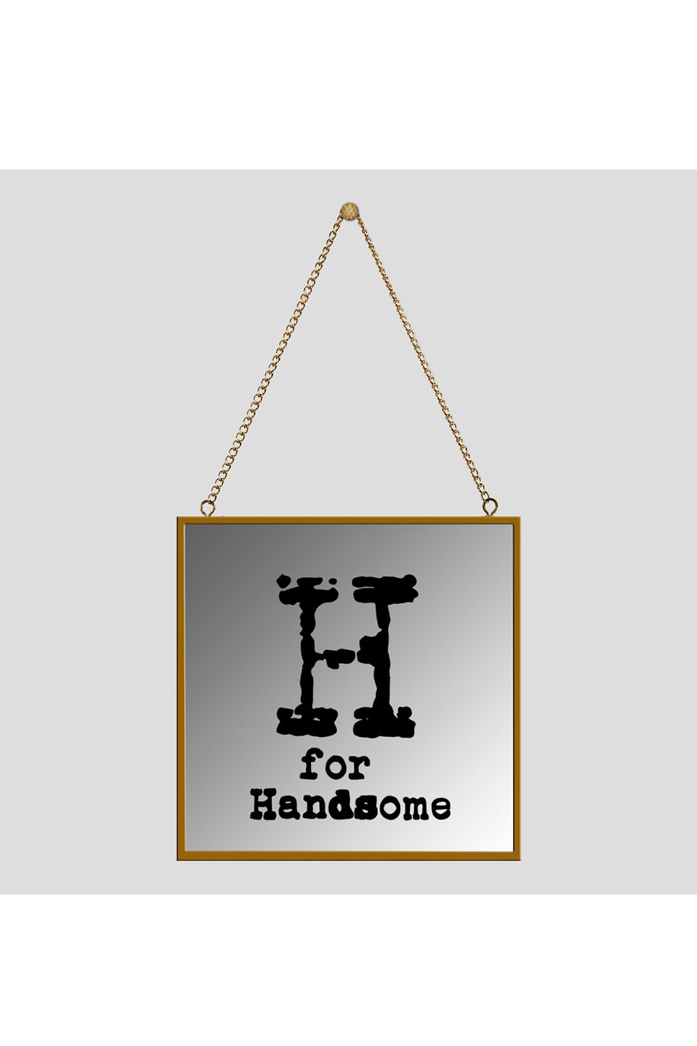H for Handsome Square Mirror Frame