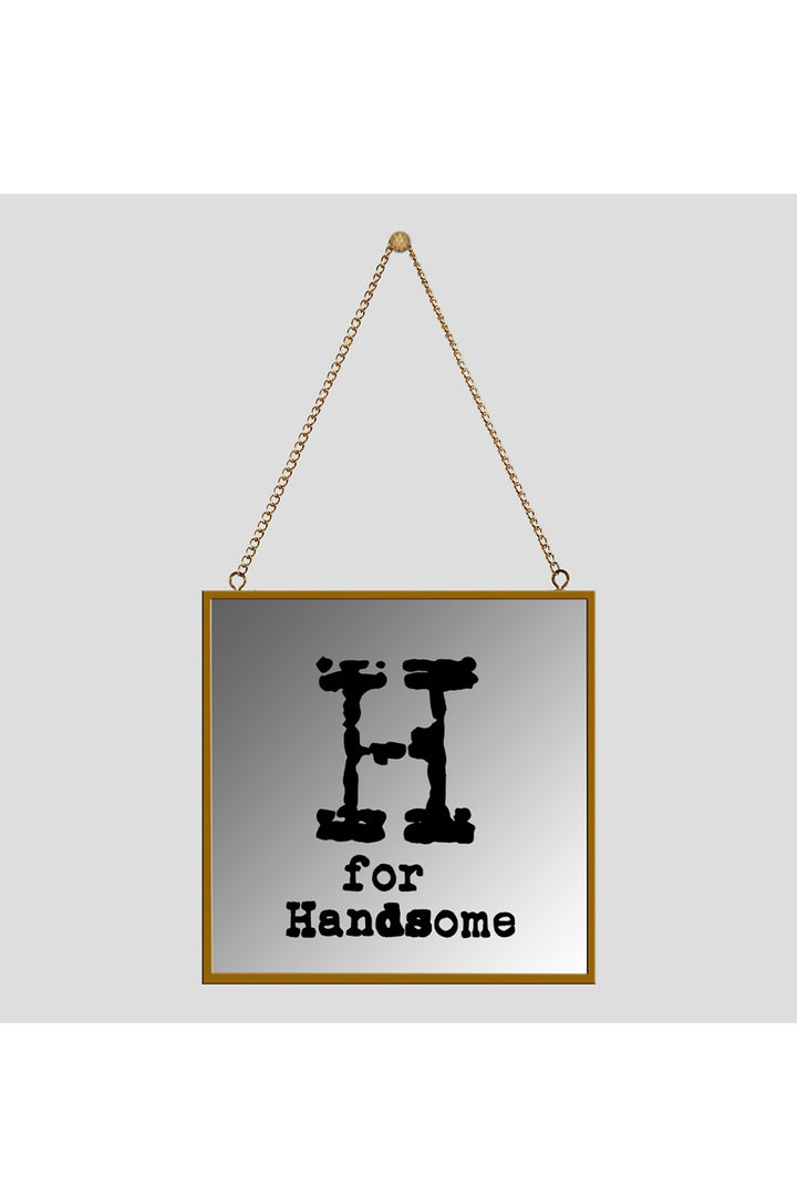 H for Handsome Square Mirror Frame