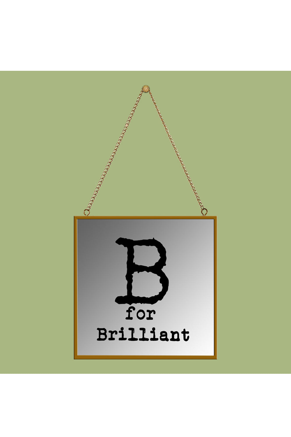 B for Brilliant Square Mirror Frame