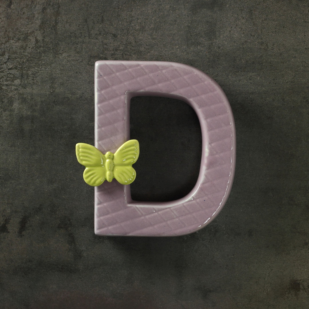 Pretty Butterfly Letter D
