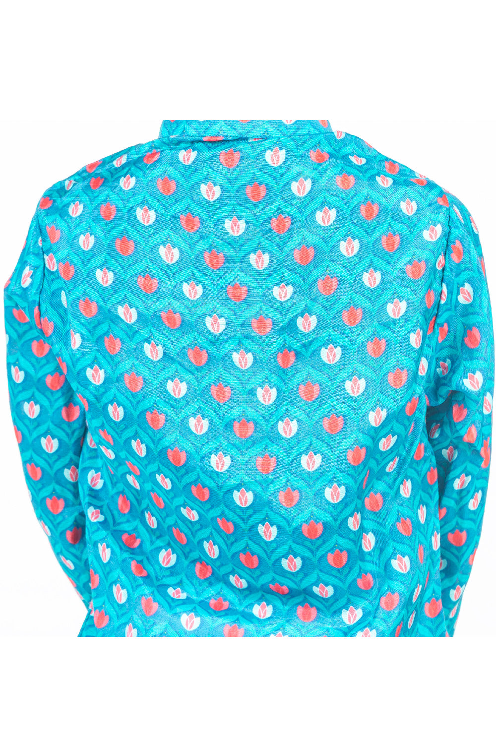 Blue Lotus Printed Kurta And Pyjama Set