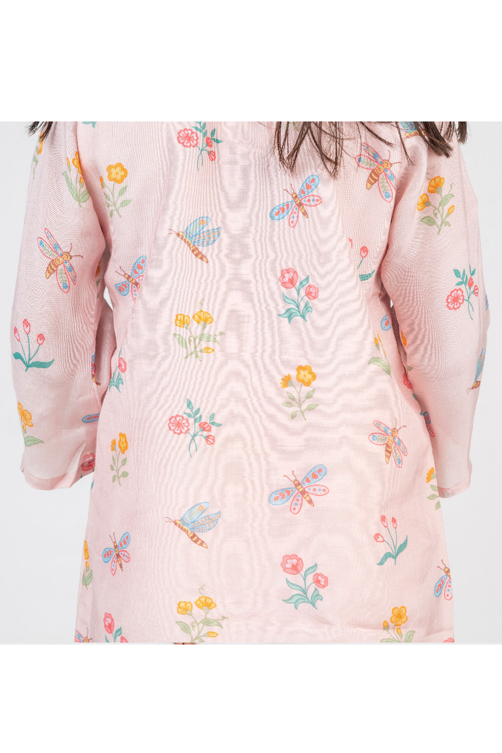 Pink Buta Printed Kurta With Pant Set