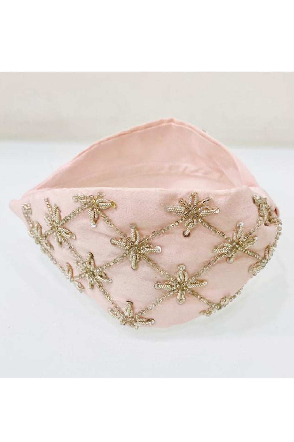 Stone Embroidered Crepe Hairband