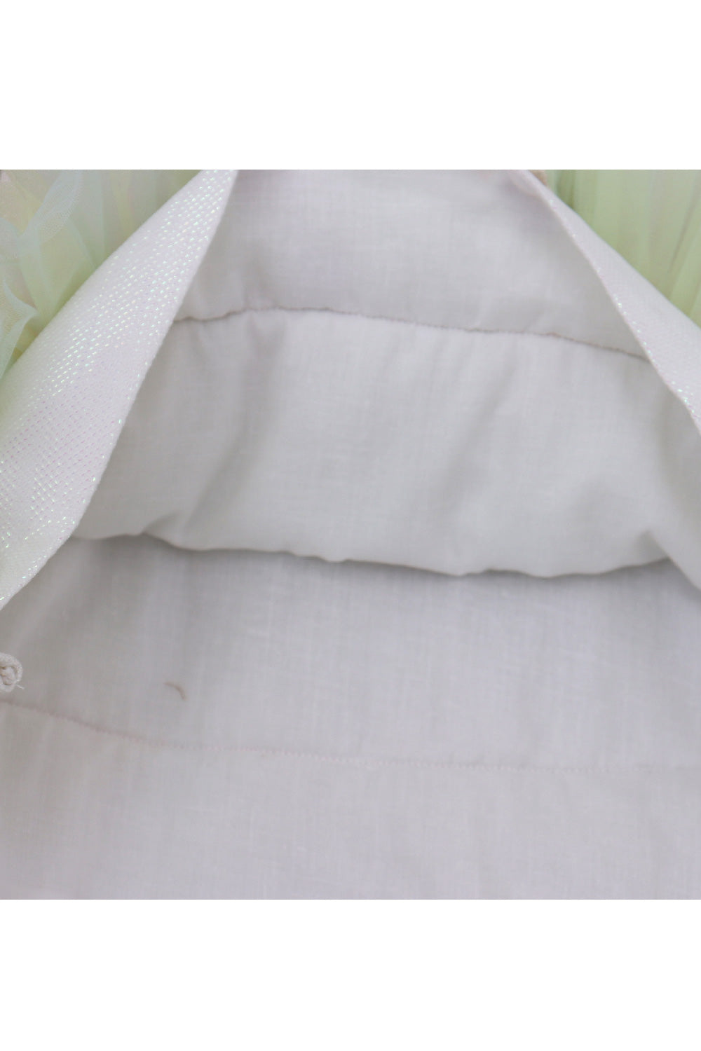 White With Multicolor Frill Detailing Dress