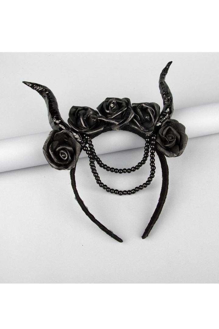 Black Couture Gothic Theme Halloween Hairband