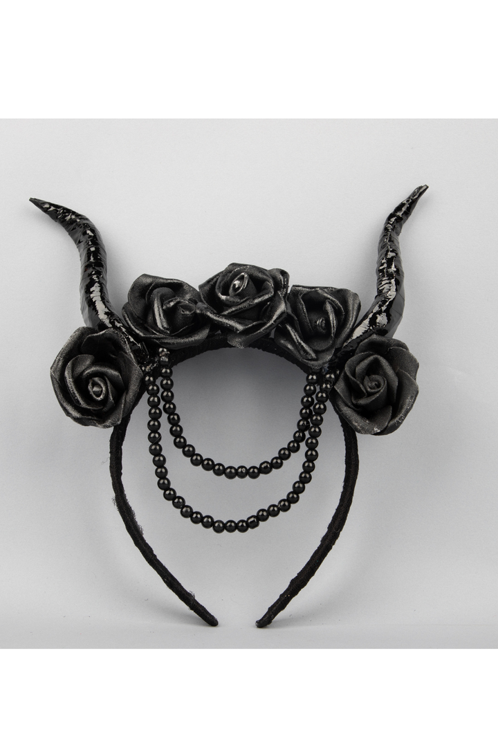 Black Couture Gothic Theme Halloween Hairband