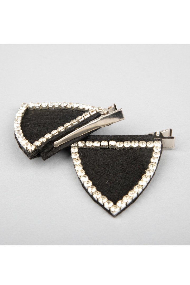Black Cat Halloween Theme Embellished Hair Clips