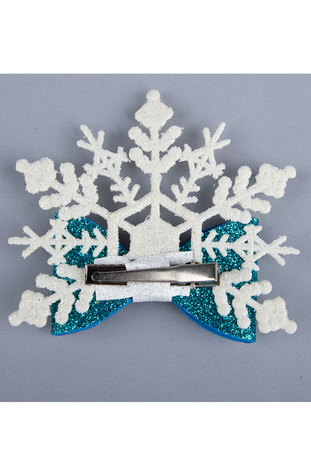 White And Blue Halloween Theme Snow Flakes Hair Clips