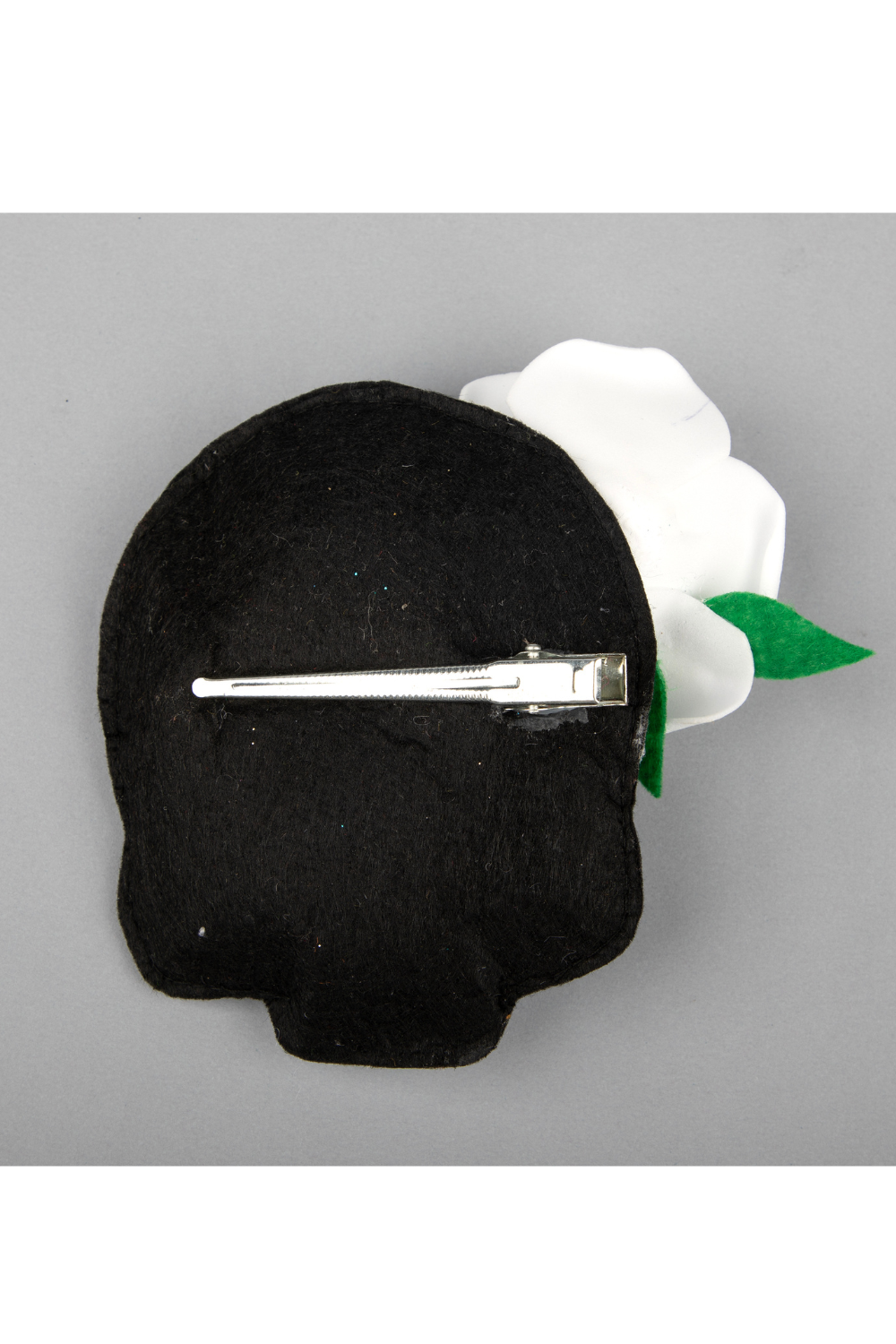 Black And White Halloween Theme Ghost Floral Hair Clip