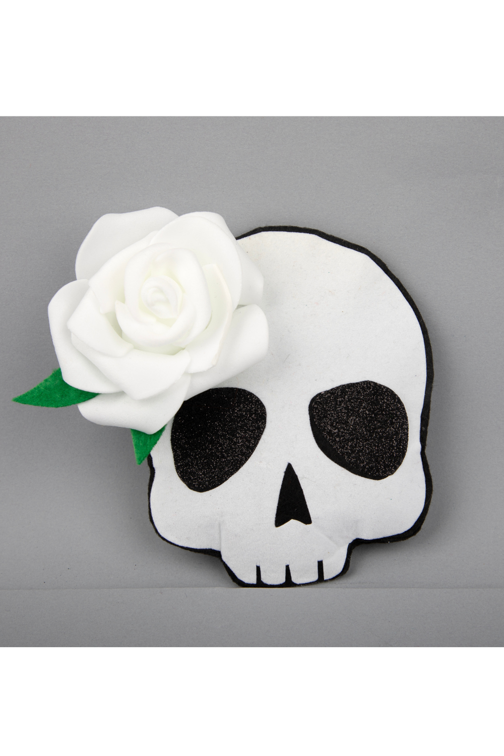 Black And White Halloween Theme Ghost Floral Hair Clip