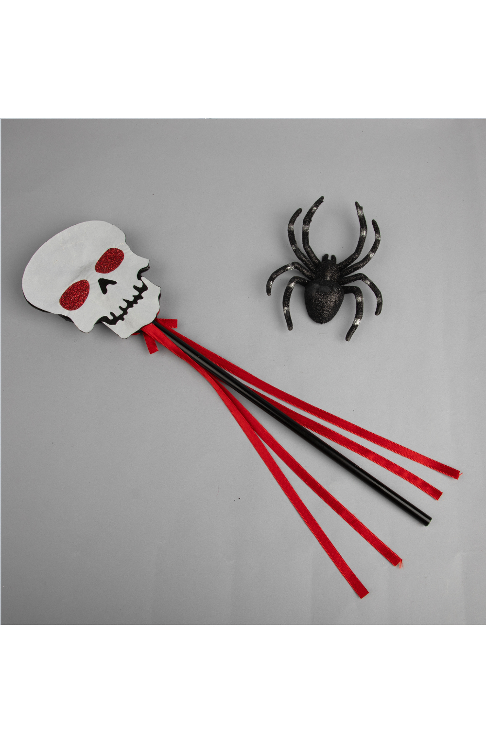 Red Halloween Theme Skull Wand