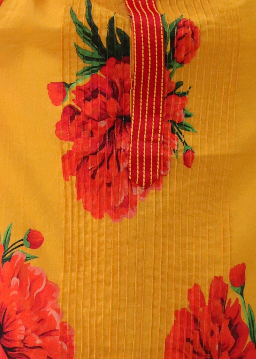 Genda Phool Mustard Kurta and White Pant Set