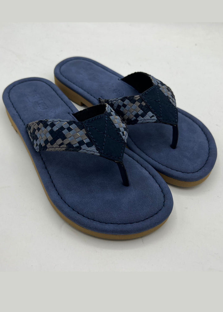 Blue Kolhapuri Flats