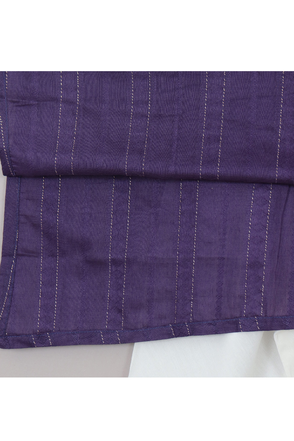 Thread Embroidered Silk Blend Asymmetrical Kurta With Pyjama Set