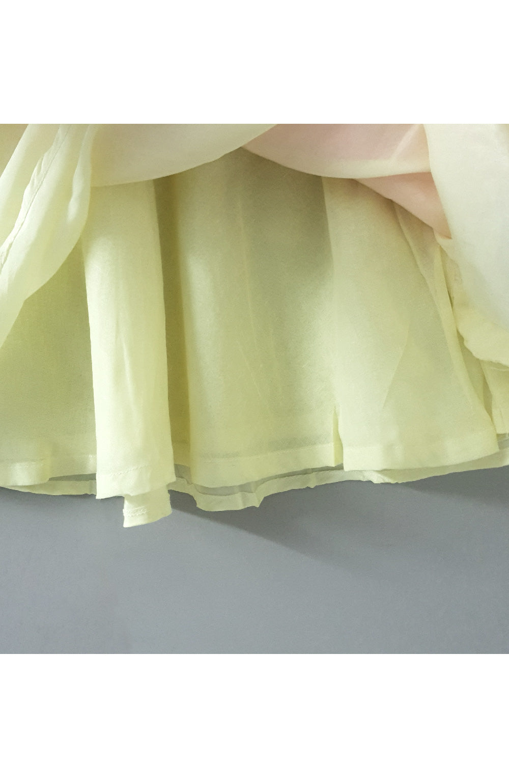 Yellow Floral Embroidered Cotton With Net Detailing Dress
