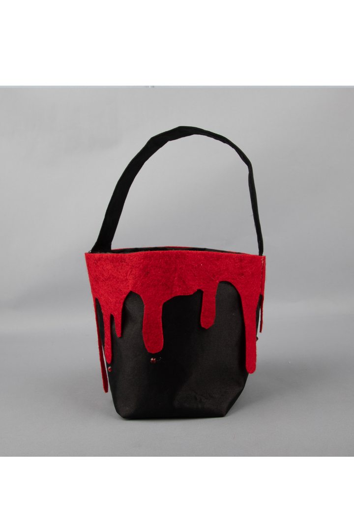 Black And Red Halloween Theme Blood Trick O Treat Bag