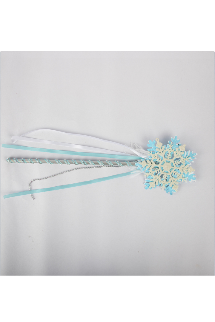 Silver Snowflakes Halloween Theme Magic Wand