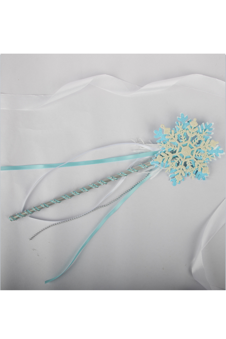 Silver Snowflakes Halloween Theme Magic Wand