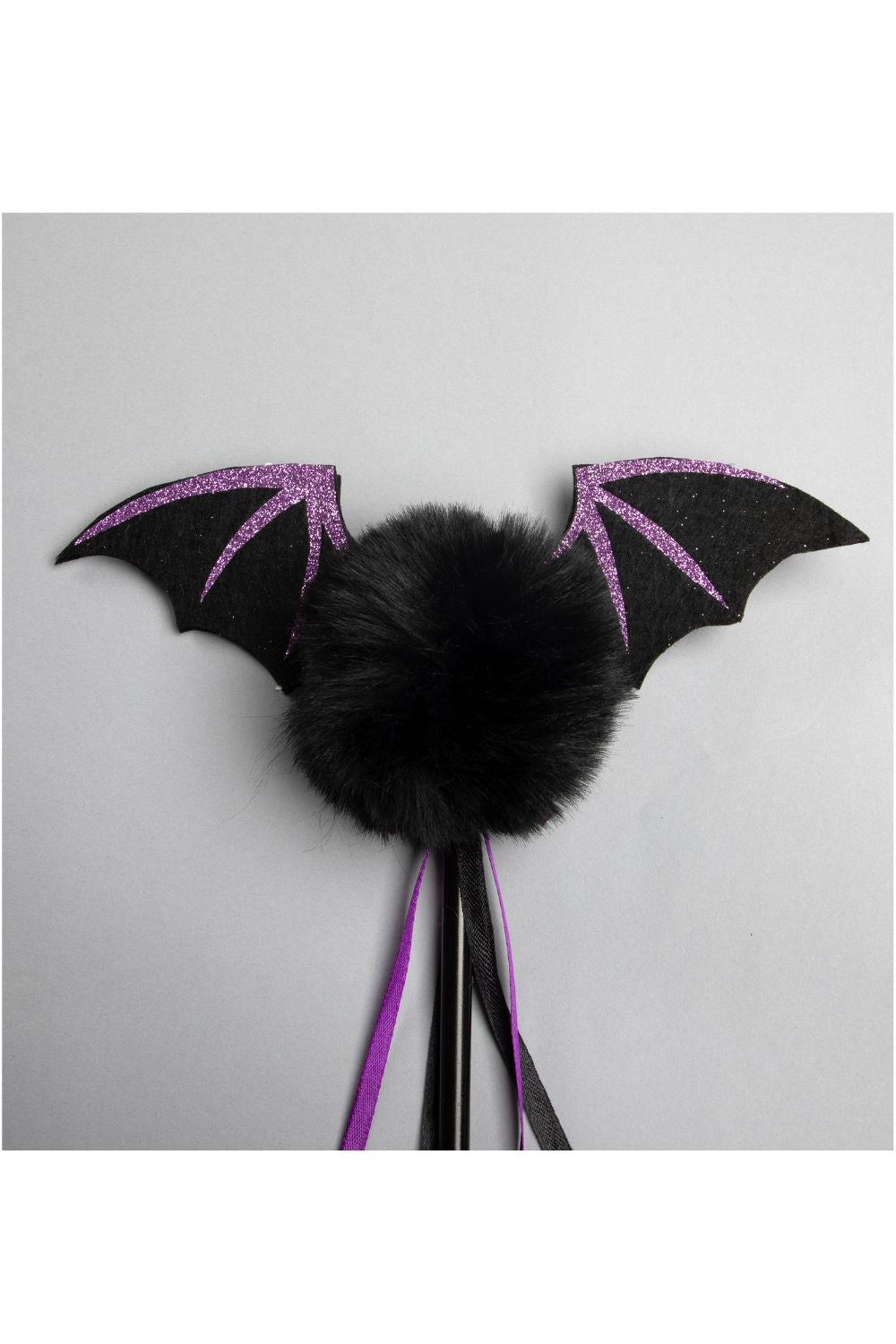 Black And Purple Halloween Theme Bat Wand