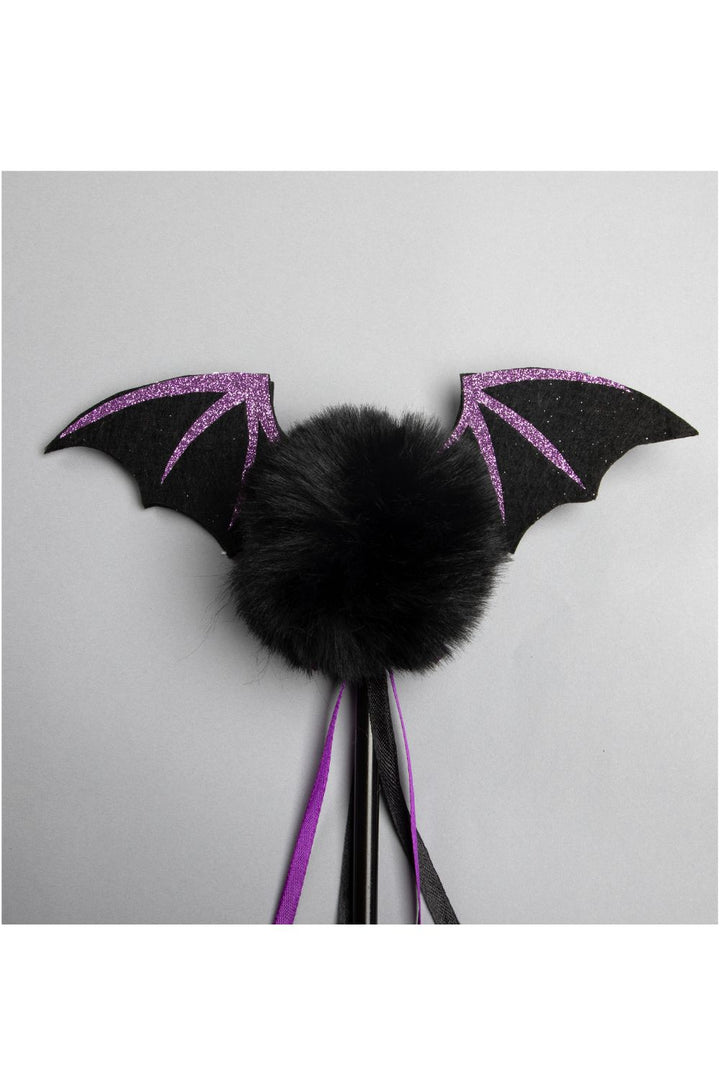 Black And Purple Halloween Theme Bat Wand