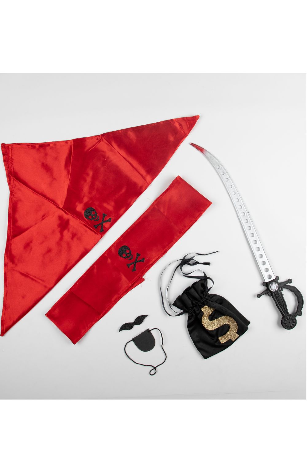 Black And Red Halloween Pirate Theme Set Of 6