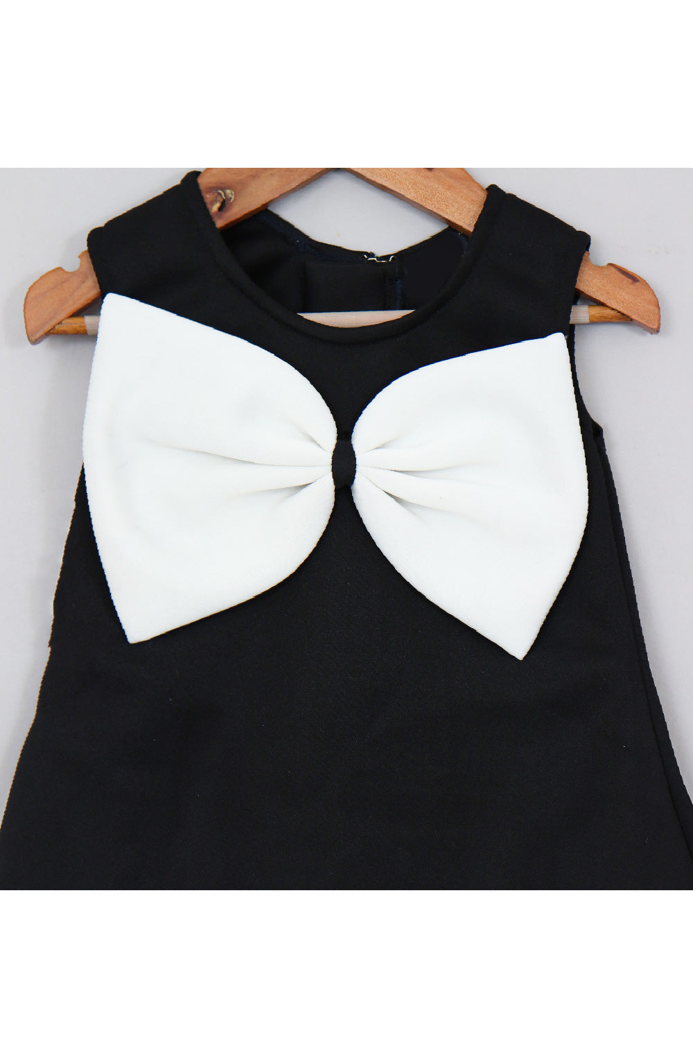 Black Bow Detailing Scuba Dress