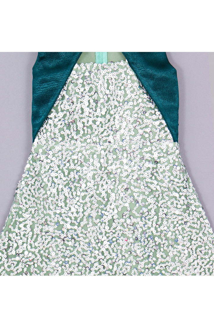 Sequins Detailing Sleeveless Dress