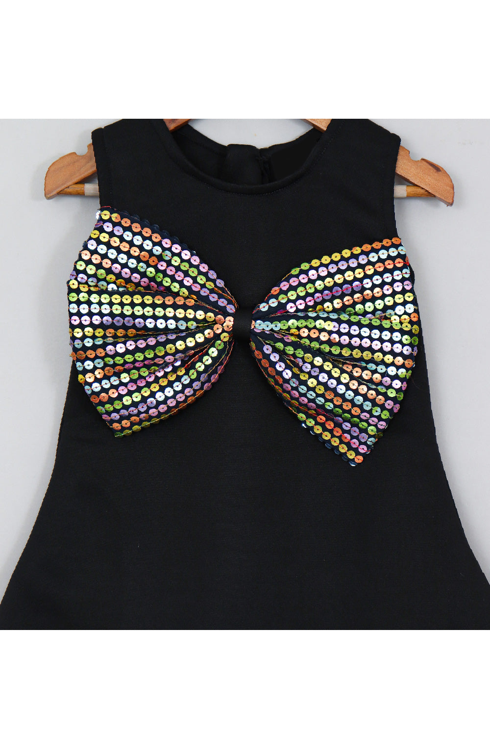 Black Bow Detailing Scuba Dress