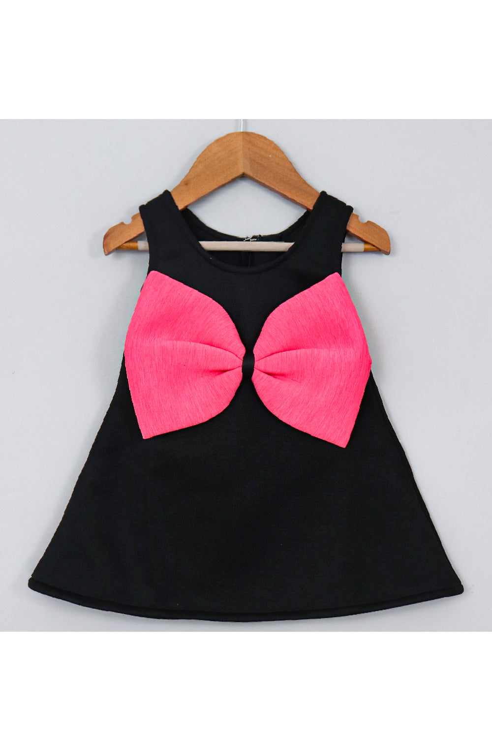 Black Bow Detailing Scuba Dress