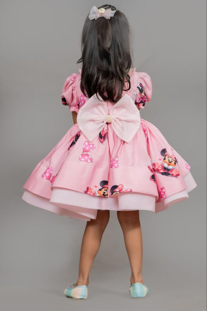 Pink Organza Minnie Mouse Dress